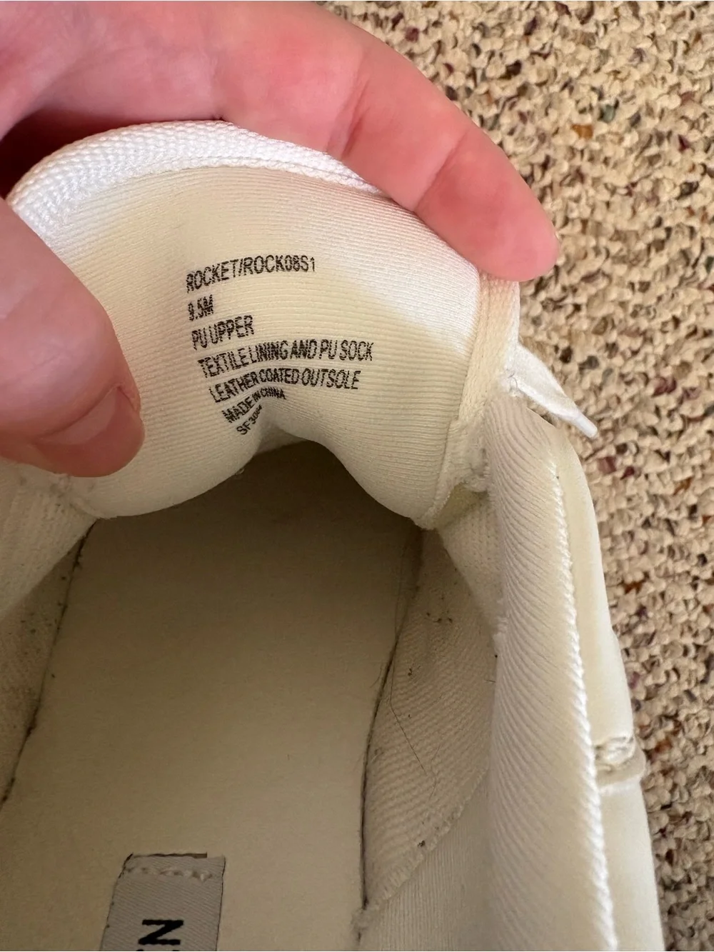 Steve Madden White Leather Lace-Up Sneakers - Picture 5 of 5